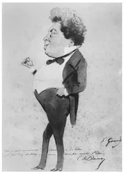 Caricatura de Alexandre Dumas, Filho
